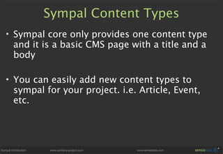 Sympal - Symfony CMS Preview