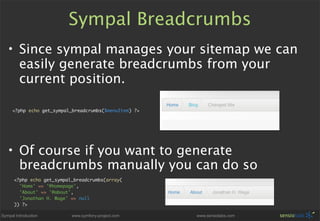 Sympal - Symfony CMS Preview