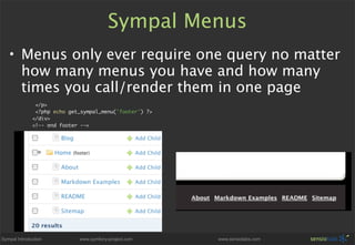 Sympal - Symfony CMS Preview