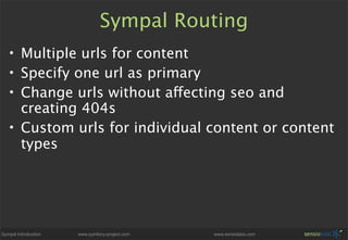 Sympal - Symfony CMS Preview