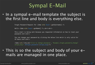 Sympal - Symfony CMS Preview