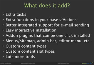 Sympal - Symfony CMS Preview