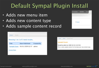 Sympal - Symfony CMS Preview