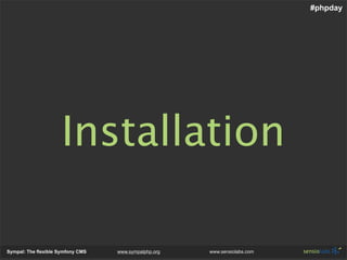 Sympal - The Flexible Symfony Cms