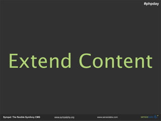 Sympal - The Flexible Symfony Cms