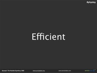 Sympal - The Flexible Symfony Cms