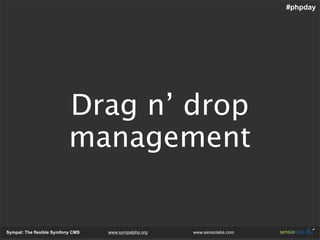 Sympal - The Flexible Symfony Cms