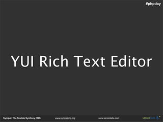 Sympal - The Flexible Symfony Cms