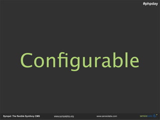 Sympal - The Flexible Symfony Cms