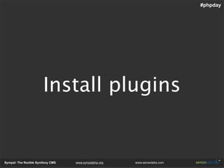 Sympal - The Flexible Symfony Cms