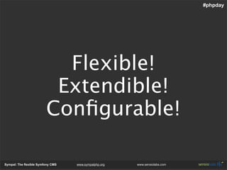 Sympal - The Flexible Symfony Cms