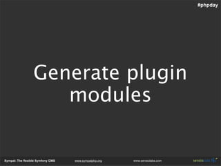 Sympal - The Flexible Symfony Cms