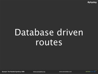 Sympal - The Flexible Symfony Cms