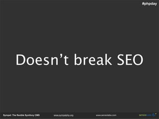 Sympal - The Flexible Symfony Cms