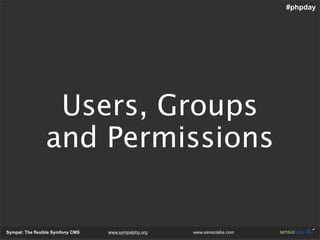 Sympal - The Flexible Symfony Cms