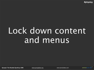 Sympal - The Flexible Symfony Cms