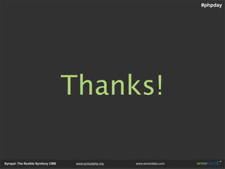 Sympal - The Flexible Symfony Cms