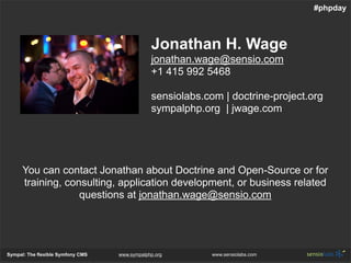 Sympal - The Flexible Symfony Cms