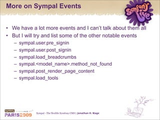 Sympal - The flexible Symfony CMS