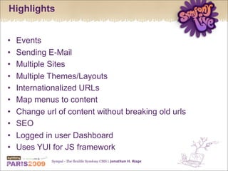 Sympal - The flexible Symfony CMS
