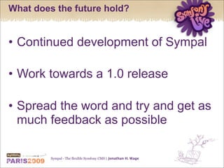 Sympal - The flexible Symfony CMS