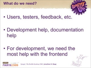 Sympal - The flexible Symfony CMS
