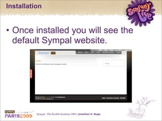 Sympal - The flexible Symfony CMS
