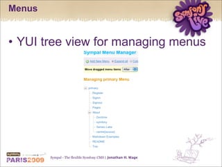 Sympal - The flexible Symfony CMS