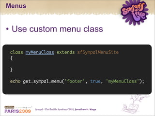 Sympal - The flexible Symfony CMS