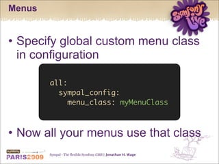 Sympal - The flexible Symfony CMS