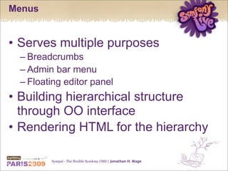 Sympal - The flexible Symfony CMS