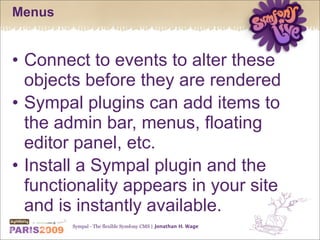 Sympal - The flexible Symfony CMS