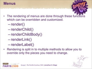 Sympal - The flexible Symfony CMS
