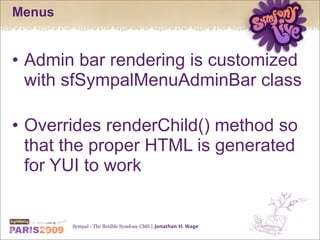 Sympal - The flexible Symfony CMS