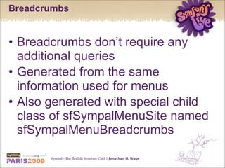 Sympal - The flexible Symfony CMS