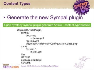 Sympal - The flexible Symfony CMS
