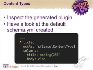 Sympal - The flexible Symfony CMS