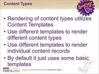 Sympal - The flexible Symfony CMS