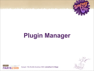 Sympal - The flexible Symfony CMS