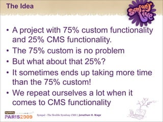 Sympal - The flexible Symfony CMS