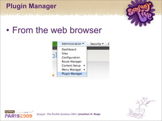 Sympal - The flexible Symfony CMS
