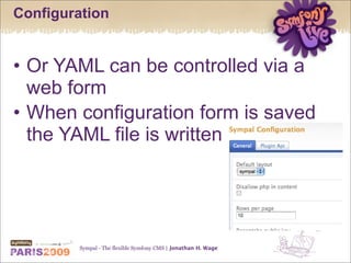 Sympal - The flexible Symfony CMS
