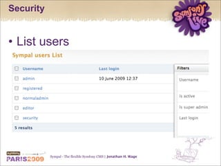Sympal - The flexible Symfony CMS