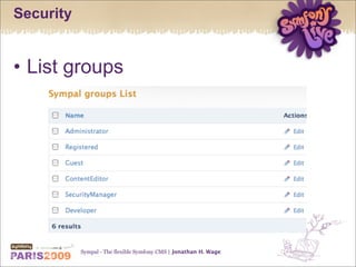 Sympal - The flexible Symfony CMS
