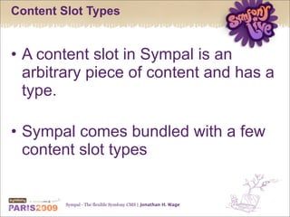 Sympal - The flexible Symfony CMS