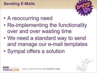 Sympal - The flexible Symfony CMS