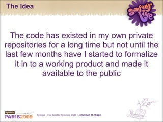 Sympal - The flexible Symfony CMS