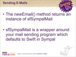 Sympal - The flexible Symfony CMS