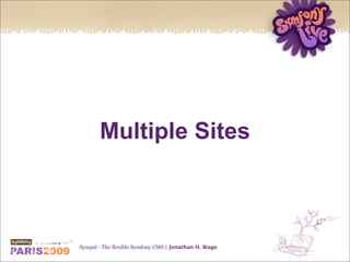 Sympal - The flexible Symfony CMS