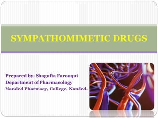 Prepared by- Shagufta Farooqui
Department of Pharmacology
Nanded Pharmacy, College, Nanded.
 